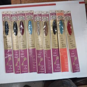 Vintage Coats Clark's Zippers Dress, Neck, Skirt Assortment of 9